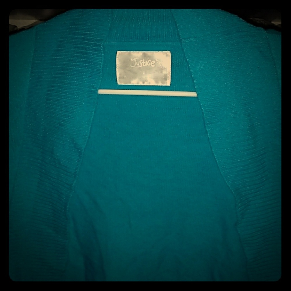 *2 for $15* Justice Girls Blue/Green Cardigan 10